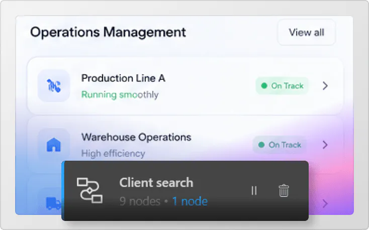 ERP operations management functionality image